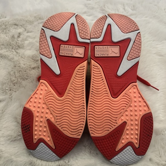 Puma RS -X Toys Womens‎ Bright Peach/High Risk Red Sz. 6.5 - Picture 4 of 8